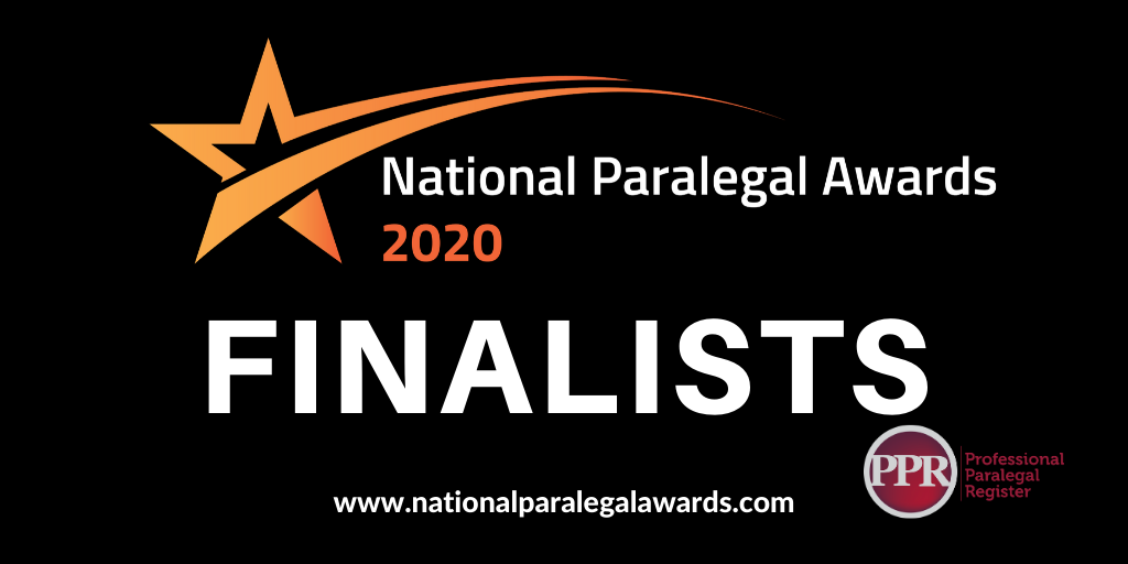 Finalists Announced For National Paralegal Awards 2020